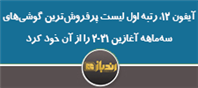 آیفون۱۲، رتبه اول لیست پرفروش‌ترین گوشی‌های سه‌ماهه آغازین ۲۰۲۱ را از آن خود کرد.